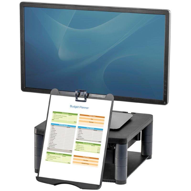Fellowes socle de moniteur Premium Plus, blanc, 21 pouces, capacité 36 kg